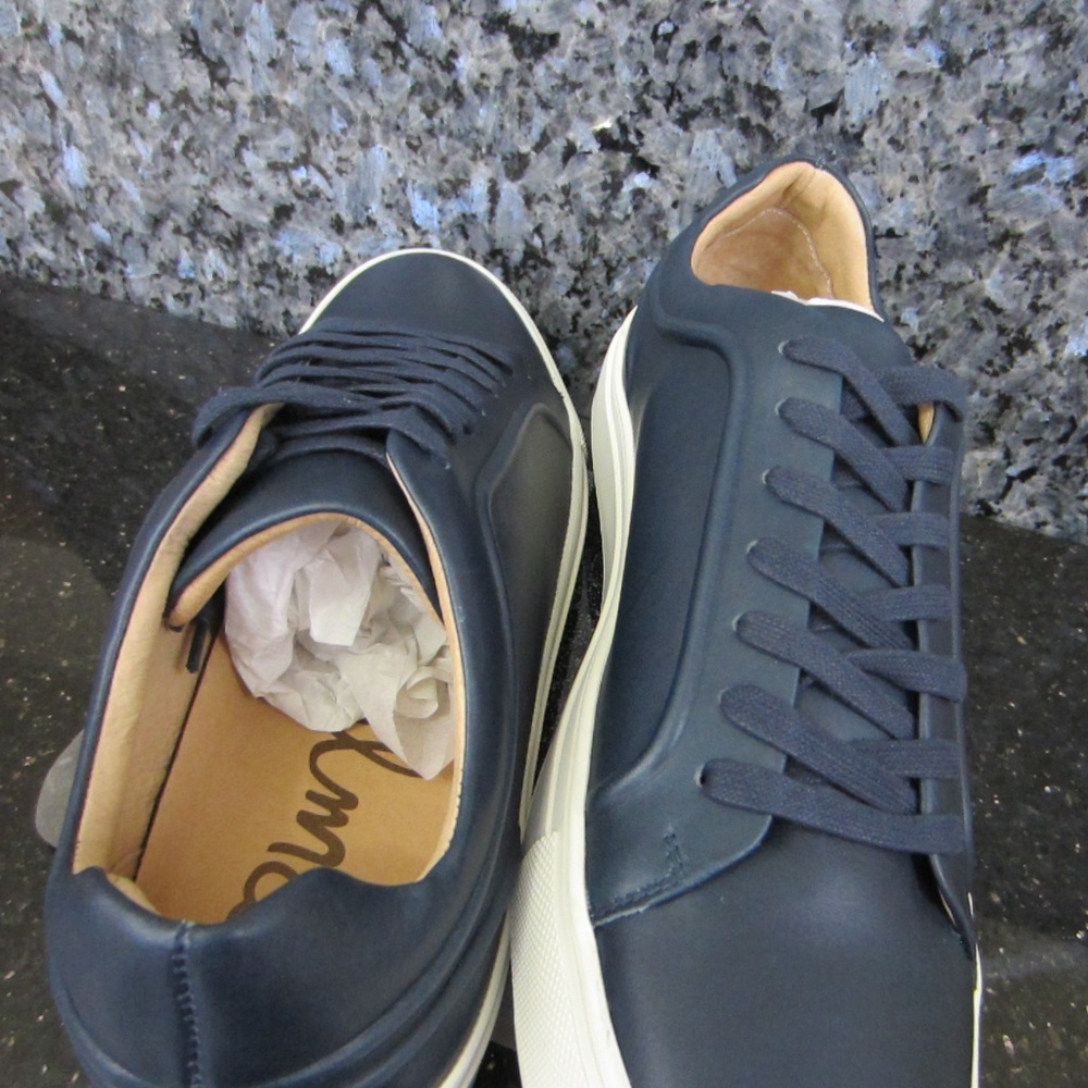 SAM EDELMAN GREGORY SNEAKER IN NAVY - Picture 6 of 7
